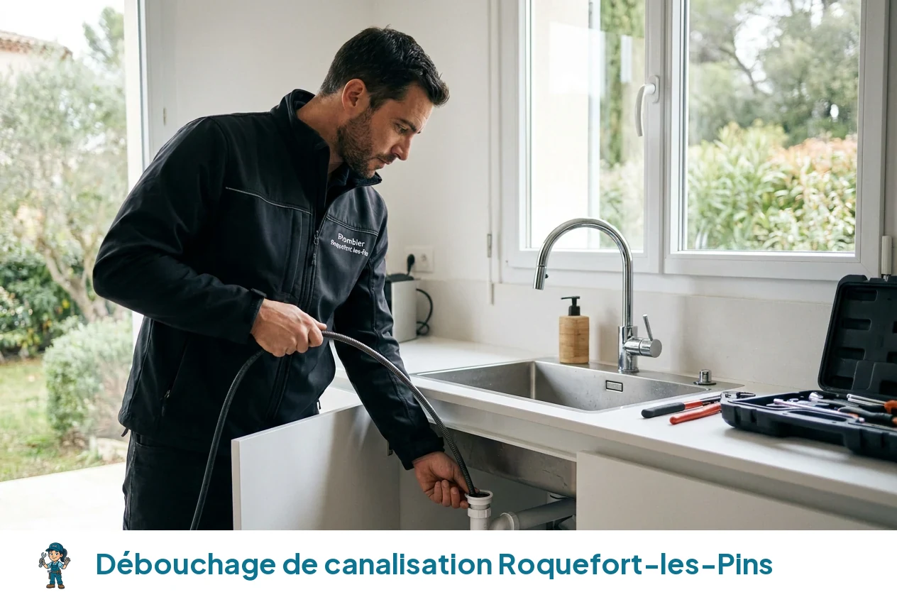 Débouchage de canalisation à Roquefort-les-Pins