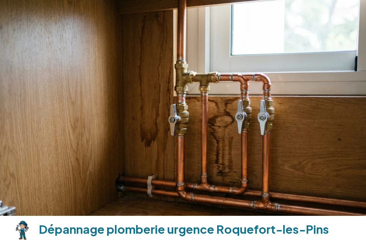 Dépannage plomberie urgence à Roquefort-les-Pins