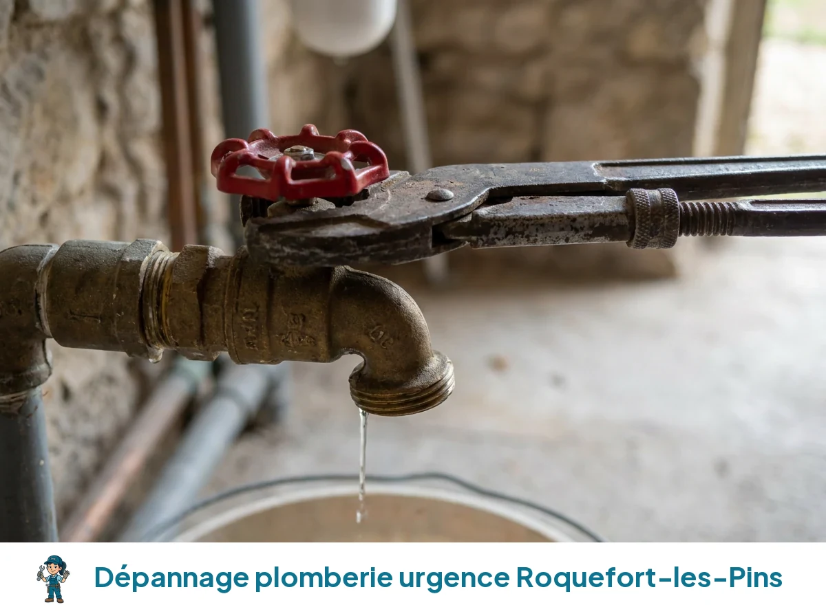 Dépannage plomberie urgence à Roquefort-les-Pins