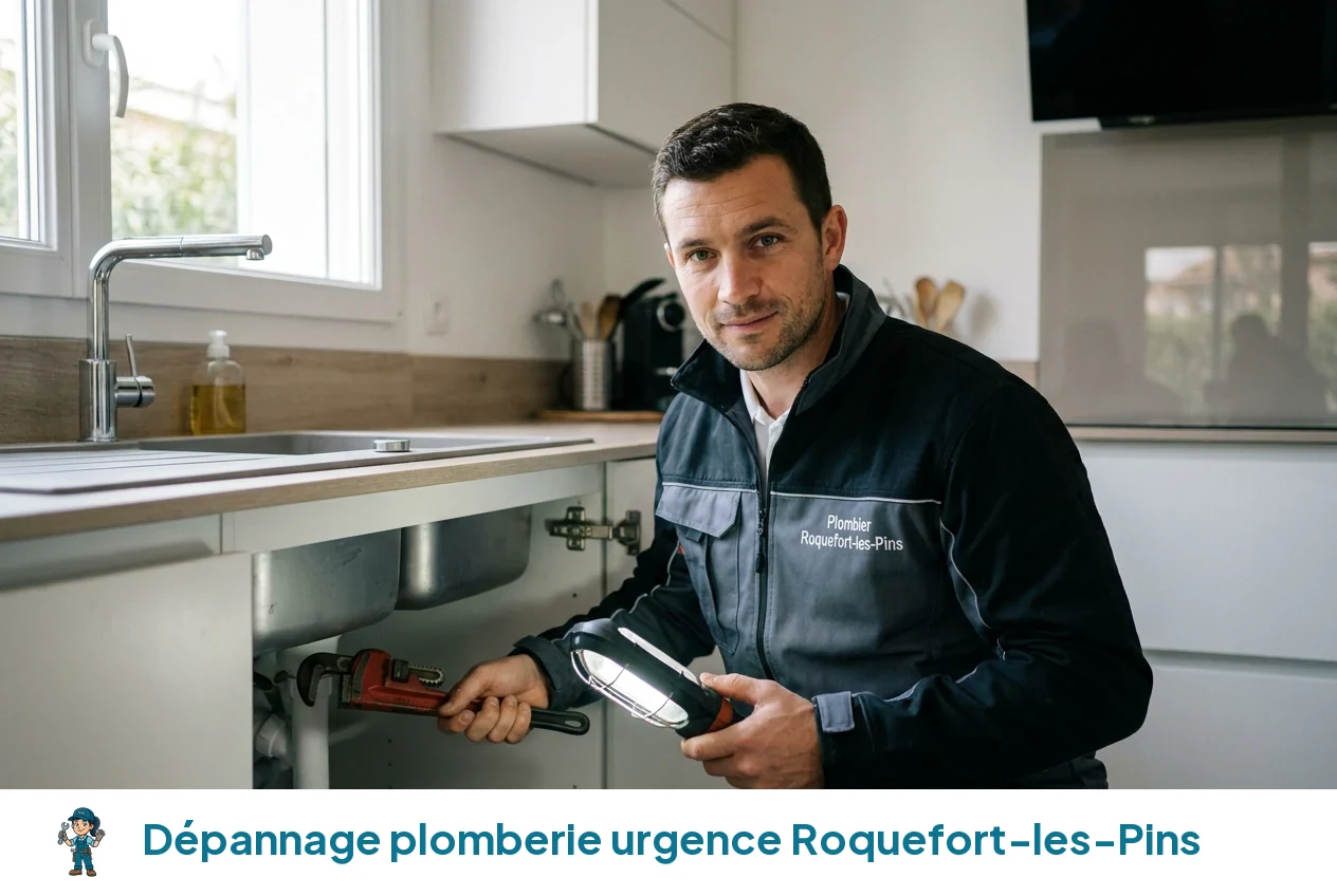 Dépannage plomberie urgence à Roquefort-les-Pins