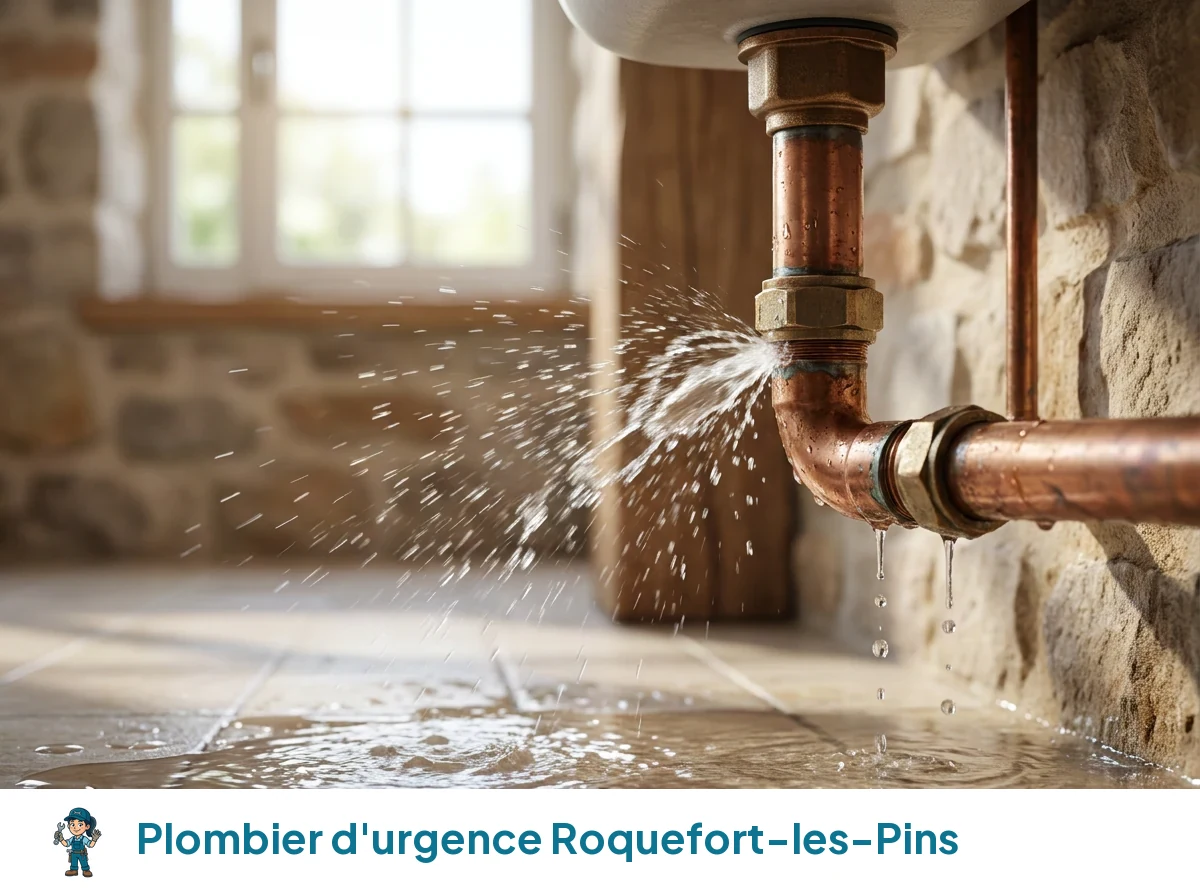 Plombier d'urgence à Roquefort-les-Pins