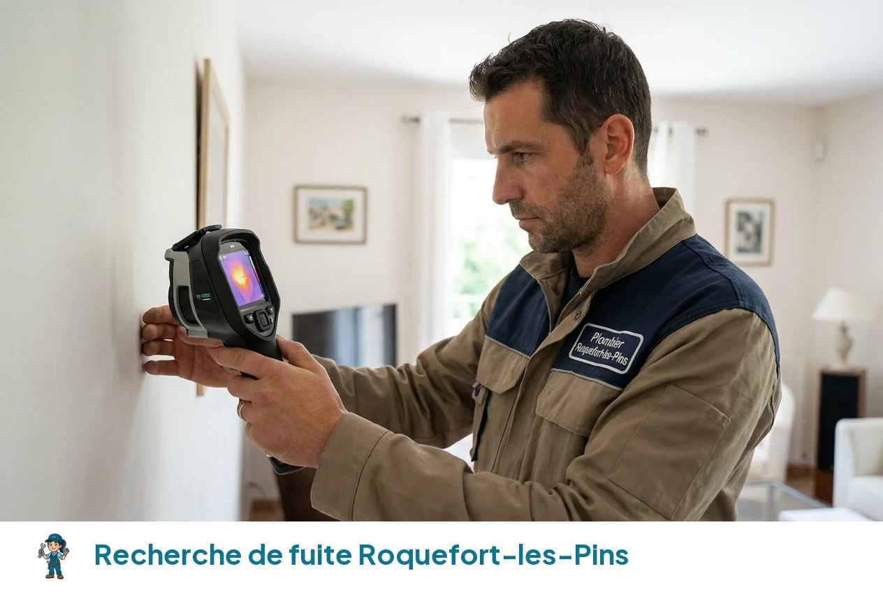 Recherche de fuite à Roquefort-les-Pins