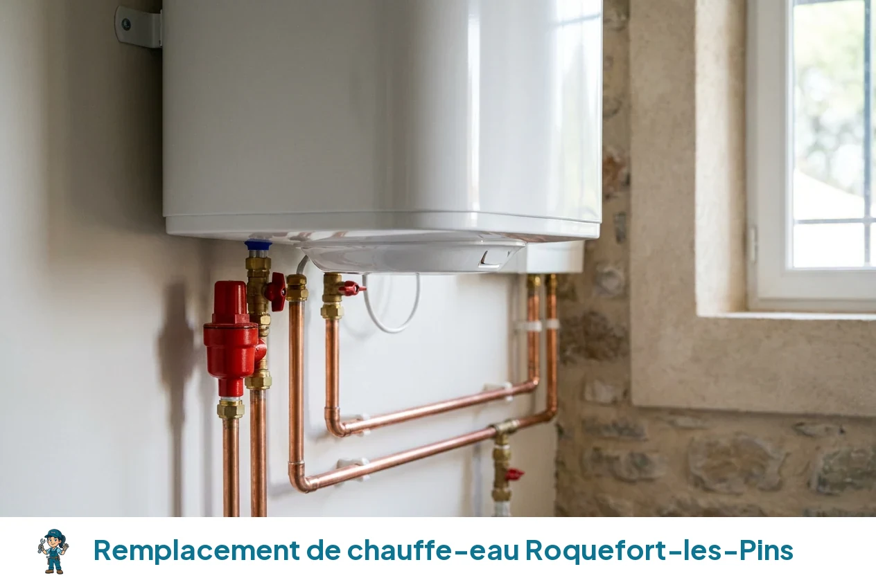 Remplacement de chauffe-eau à Roquefort-les-Pins