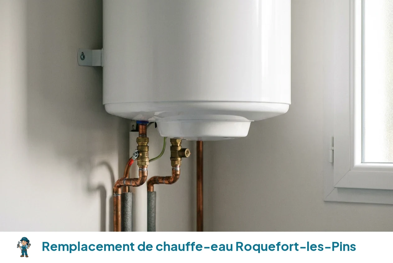 Remplacement de chauffe-eau à Roquefort-les-Pins