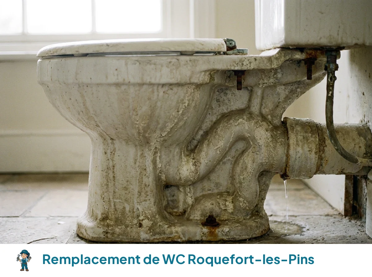 Remplacement de WC à Roquefort-les-Pins