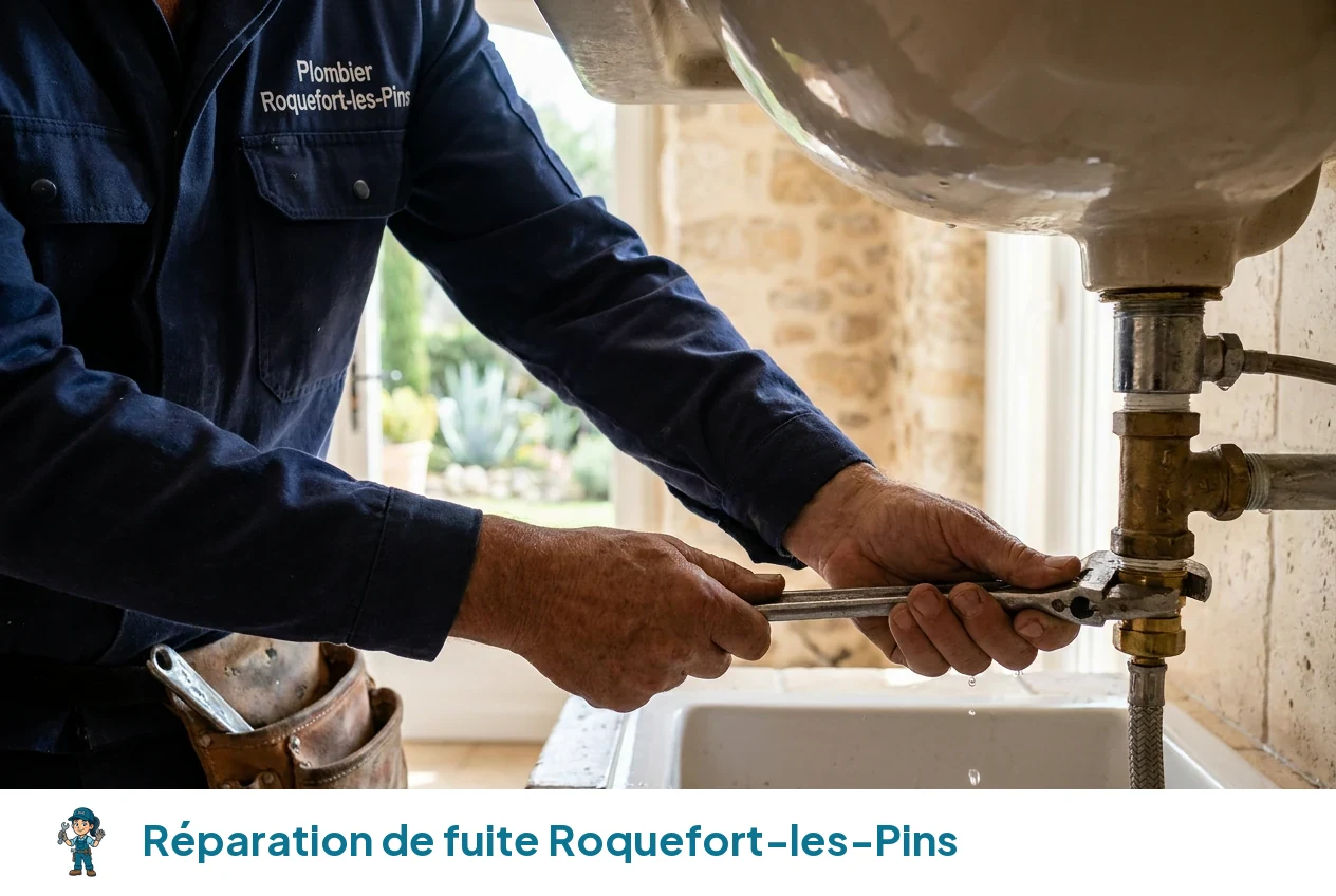 Réparation de fuite à Roquefort-les-Pins